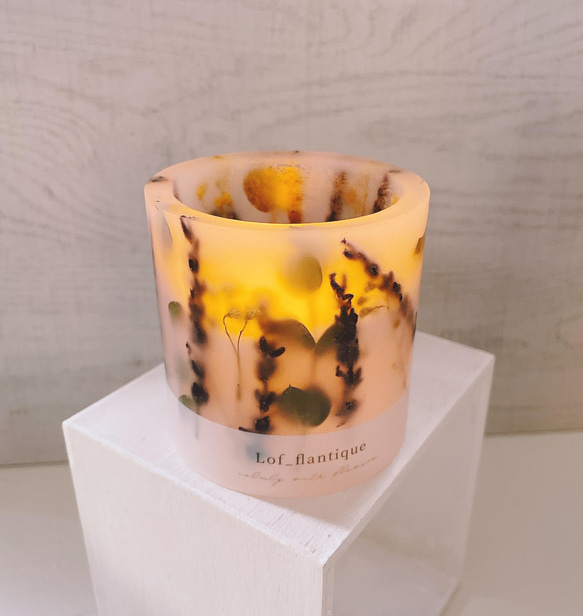 Botanical flower candle LEDティーライトキャンドル付き 全品送料無料 5枚目の画像