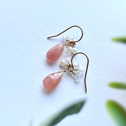 14KGF】ラブラドライトピアス(No.986P) ピアス（フック・チェーン） le