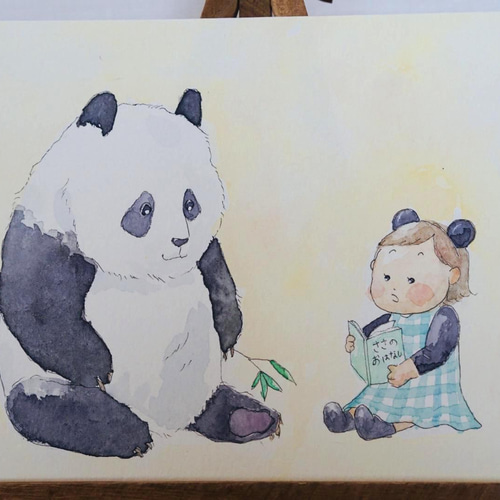 絵本の読み聞かせ〜透明水彩原画〜 絵画 Cozy Painting 通販