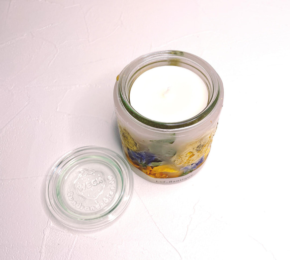 Botanical flower candle(ローズ) LEDティーライトキャンドル付き 全品送料無料 4枚目の画像