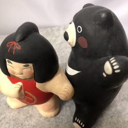 金太郎と熊の相撲 1枚目の画像