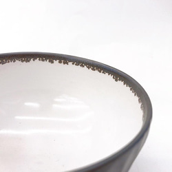 【清水焼】モノクロ飯碗（白黒ペア） 7枚目の画像