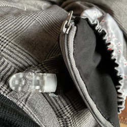 デニム星タブレットバッグ　&  痛くない移動ポケット1クリップ　セット　　(受注品) 7枚目の画像