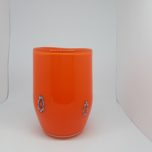 レトロポップ　3段式　オレンジレトロポップ ガラスショーケース ガラス棚 オレンジ 昭和 レトロポップ 収納棚 コンパクト カラー