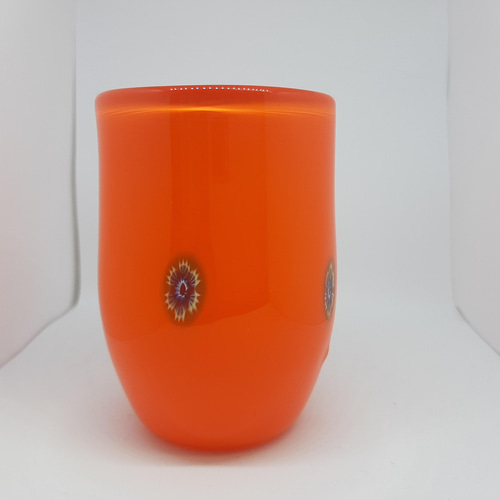 レトロポップ＊花柄コップ(オレンジ) グラス ガラス日和 通販