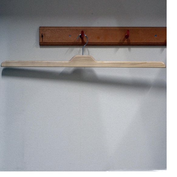 和装ハンガー　着物用ハンガー　カーディガン用ハンガー　８０cm　木製　無垢材　 2枚目の画像