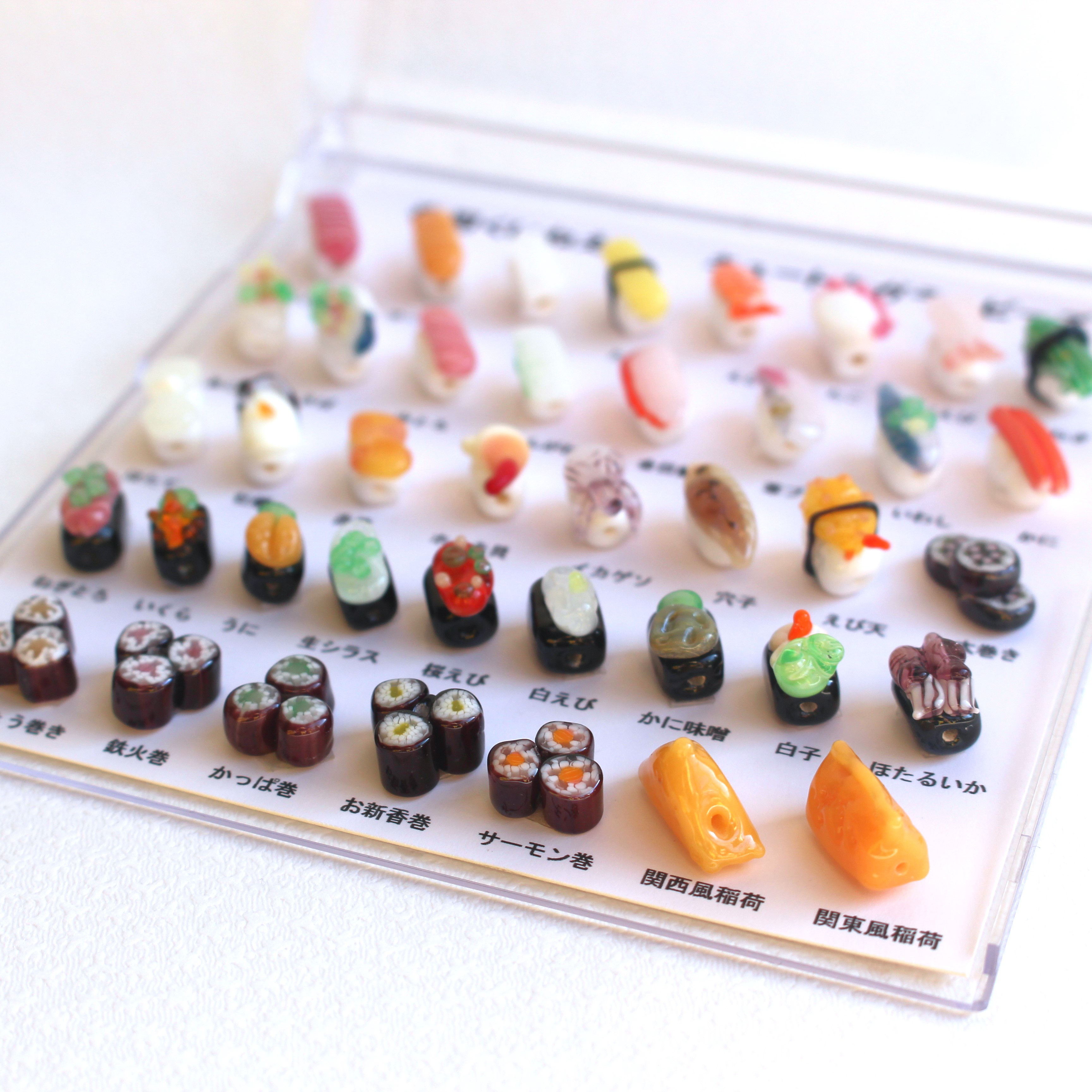 寿司くいねえ！　キュートなガラスビーズ　40スペシャルセット
