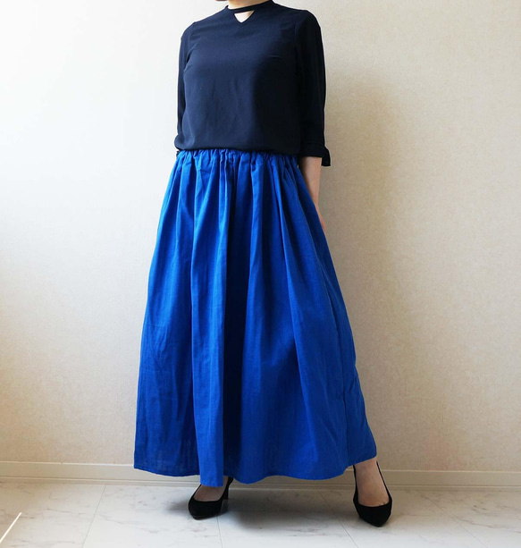 群言堂　登美　ロングスカート　ダブルガーゼ 群言堂 登美 ロングスカート ダブルガーゼ - メルカリ