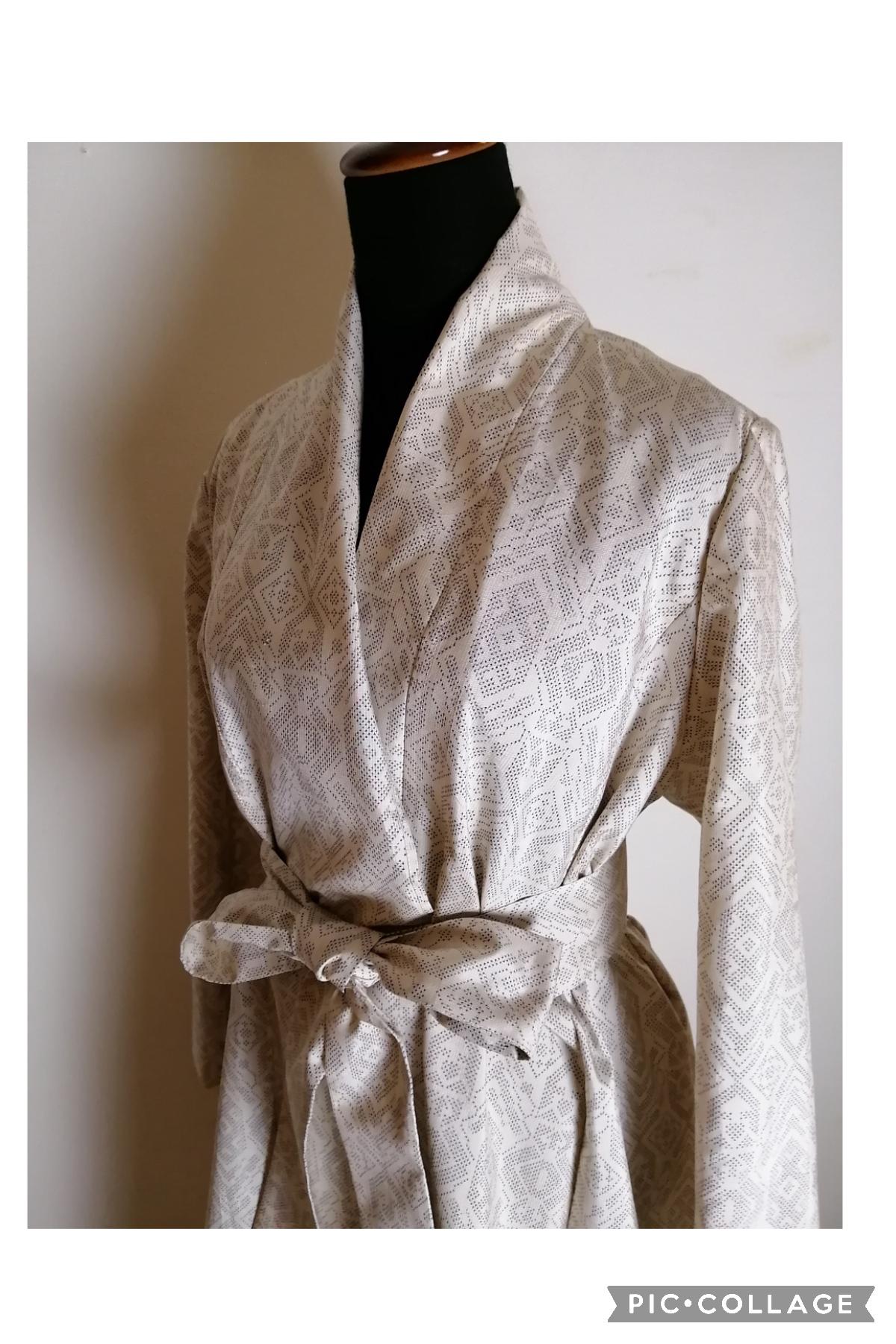 SOLD　着物リメイク　コートワンピース　ハンドメイド