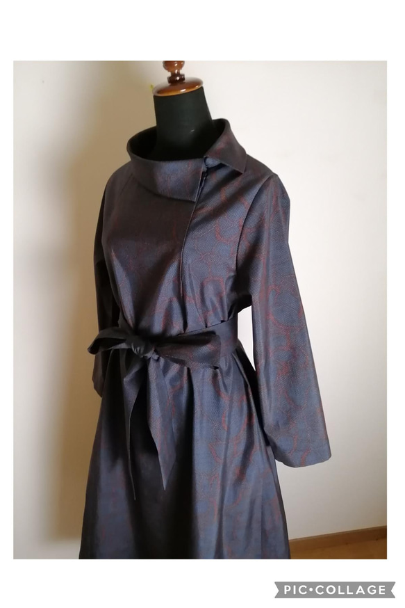 着物リメイク　ワンピース　ハンドメイド 