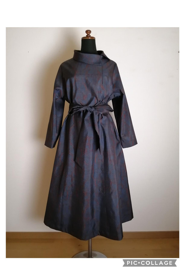 着物リメイク　ワンピース　ハンドメイド 