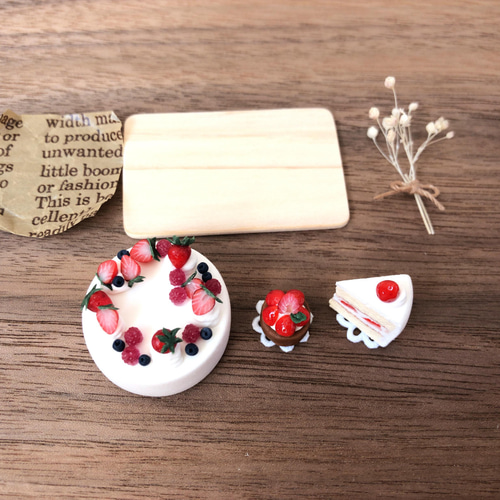 ミニチュアスイーツ いちごずくしセット その他置物 little pear 通販