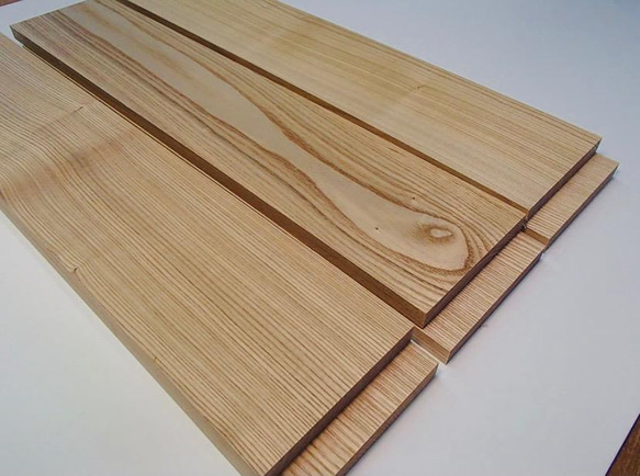 diyにおすすめな木材!木っ端クラブ" タモ の 薄板 "【寸法】11×85×400mm (６枚入り)　板 端材 通販 2枚目の画像