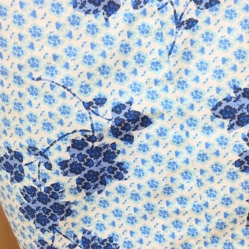 洗える羽織#桜#水色#オックス地#綿100%#春#カジュアル#一点もの