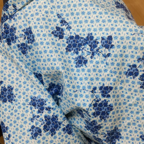 洗える羽織#桜#水色#オックス地#綿100%#春#カジュアル#一点もの