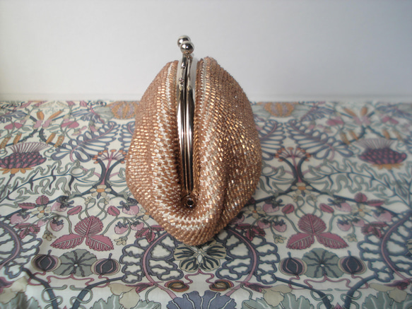 Beaded Purse --Shiny Beige-- (M) 2枚目の画像