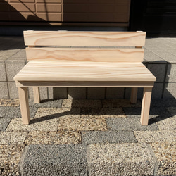 木製ベンチ《シンプルなベンチ》ガーデニング　ペット撮影　木製雑貨 1枚目の画像