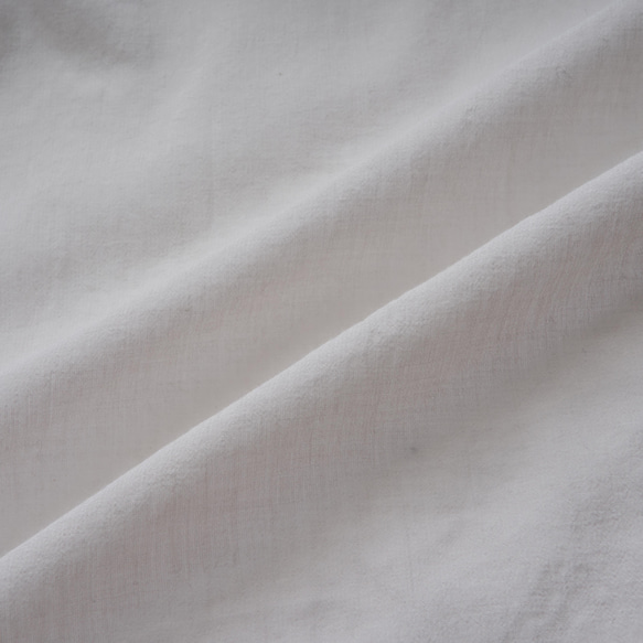 羽織ガウン・ロング(綿)-ホワイト-  ポケット付き 部屋着 カーディガン 10枚目の画像