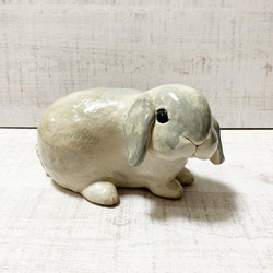 陶うさぎ人形-3 2枚目の画像