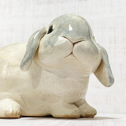 陶うさぎ人形-3 8枚目の画像