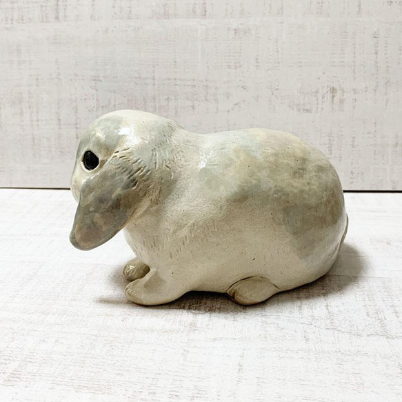 陶うさぎ人形-3 4枚目の画像