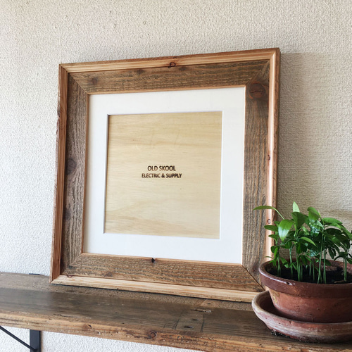 受注製作｜ウッドフレーム／レコード】パレット材の再利用｜古材