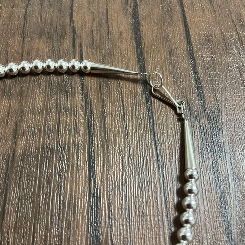 sv925製　ナバホパール　デザインネックレス　約48.5cm ナバホパールオリジナルデザインネックレスSV925製シルバー41cm