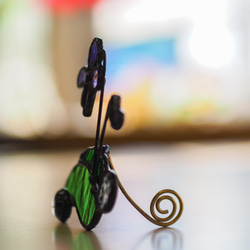 「スミレ」春待草・ハルマチソウ・ステンドグラス・窓辺にちょこんとシリーズ 6枚目の画像