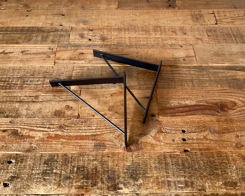 18×18cm 棚受け金具】黒マット|アイアン|壁面金具|棚金具 18×18cm 棚受け金具】黒マット|アイアン|壁面金具|棚金具