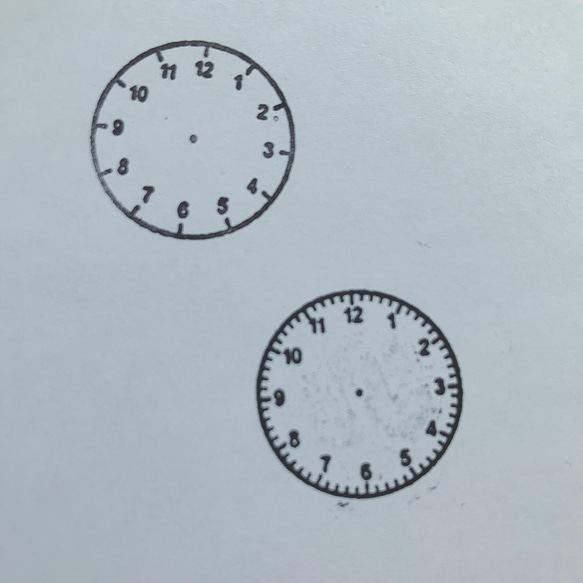 【定形外郵便即発送】時計 スタンプ 時計型 インク内蔵 シャチハタ 子供 勉強 学習 知育 スケジュール管理 2枚目の画像
