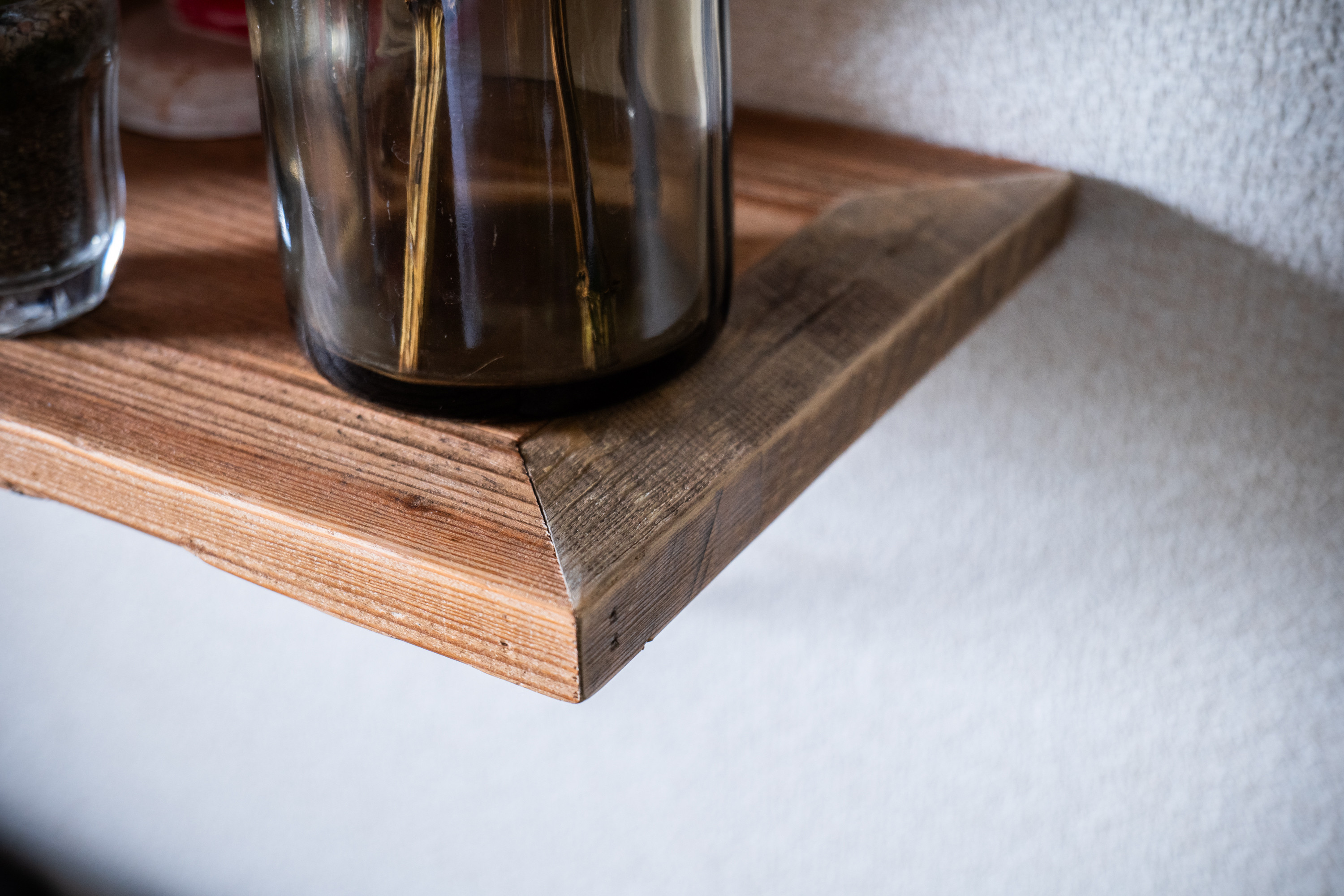 【受注製作｜90×20ｃｍ／ウォールシェルフ】パレット材再利用｜サイズオーダー｜飾り棚｜壁面収納｜ディスプレイ｜観葉植物