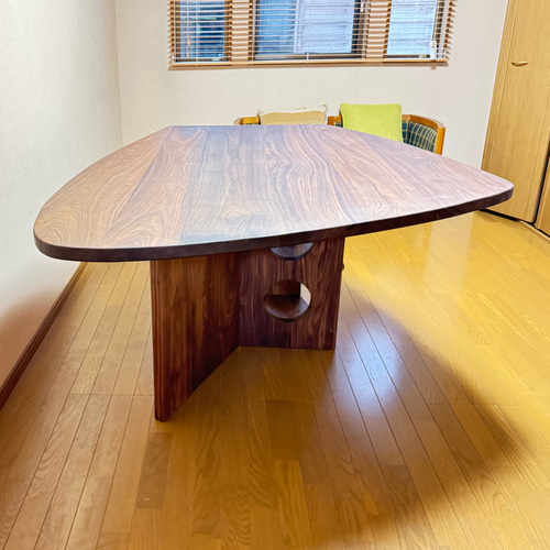 一枚板 ゼブラウッド 513-1/2-5-2 (W180cm) ダイニングテーブル