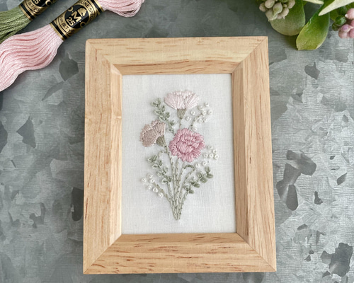 ミリカリ ヨーロッパヴィンテージ 聖母子　刺繍入り　木製フレーム ミリカリ ヨーロッパヴィンテージ 聖母子 刺繍入り 木製フレーム