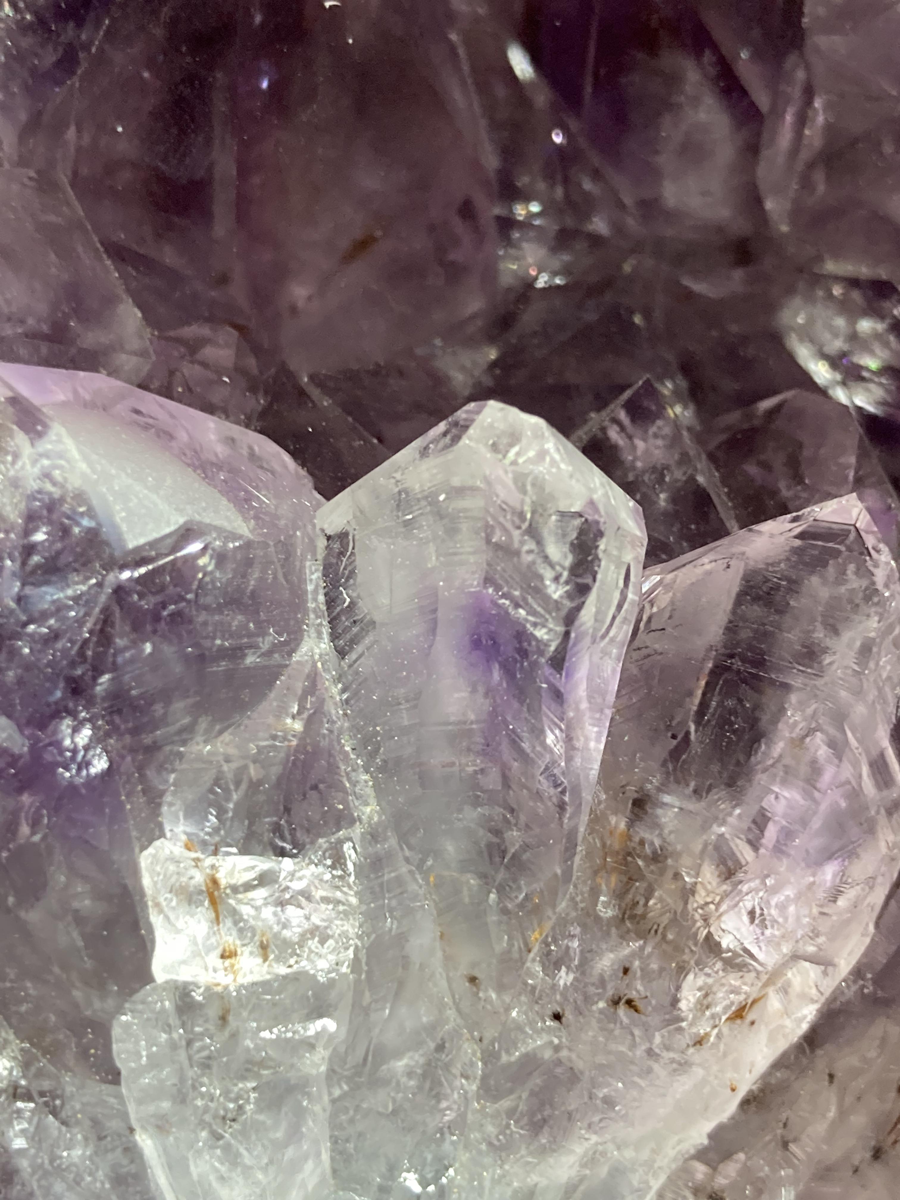 愛の守護石✨レインボー　ゲーサイト内包　アメジスト　クラスター