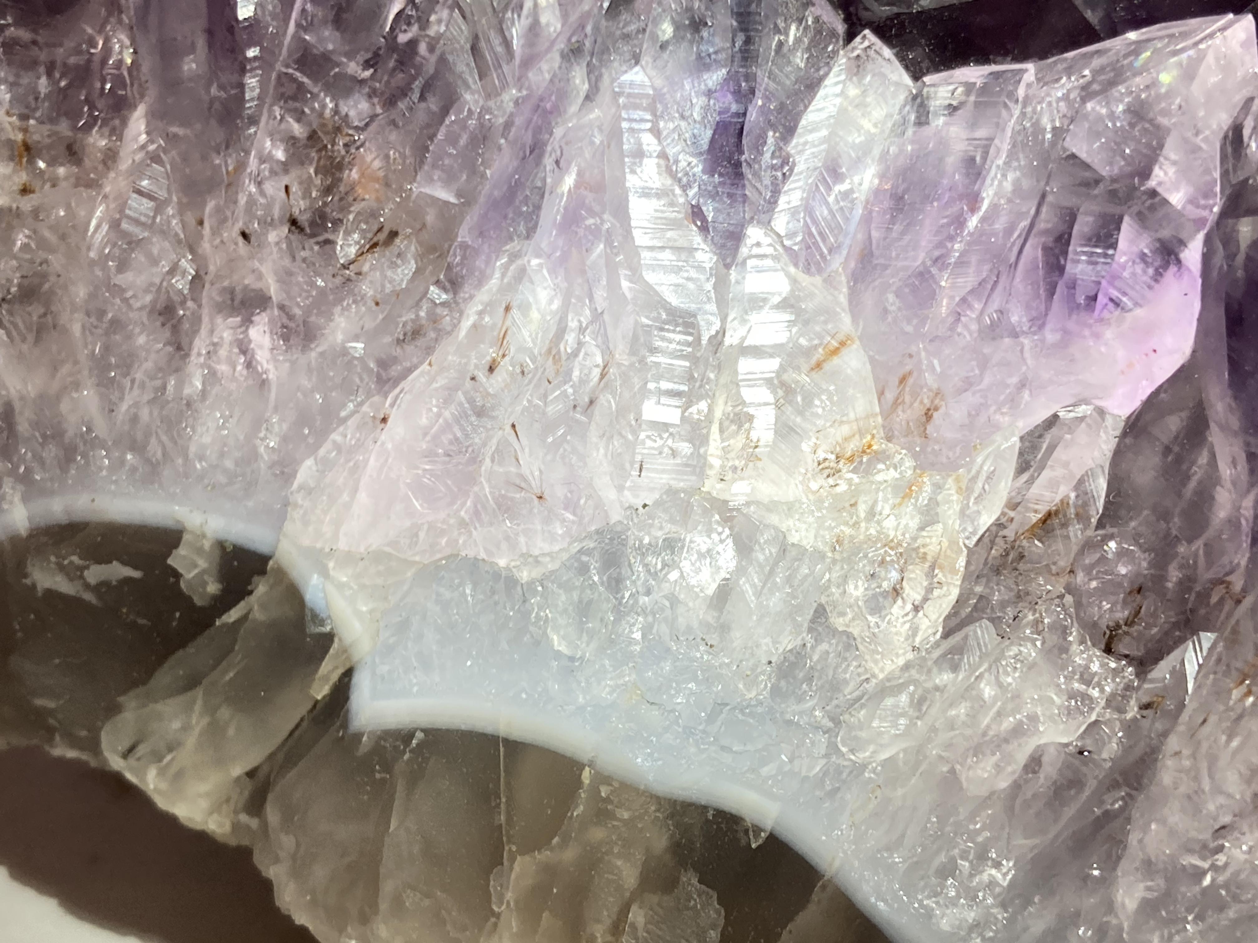 愛の守護石✨レインボー　ゲーサイト内包　アメジスト　クラスター