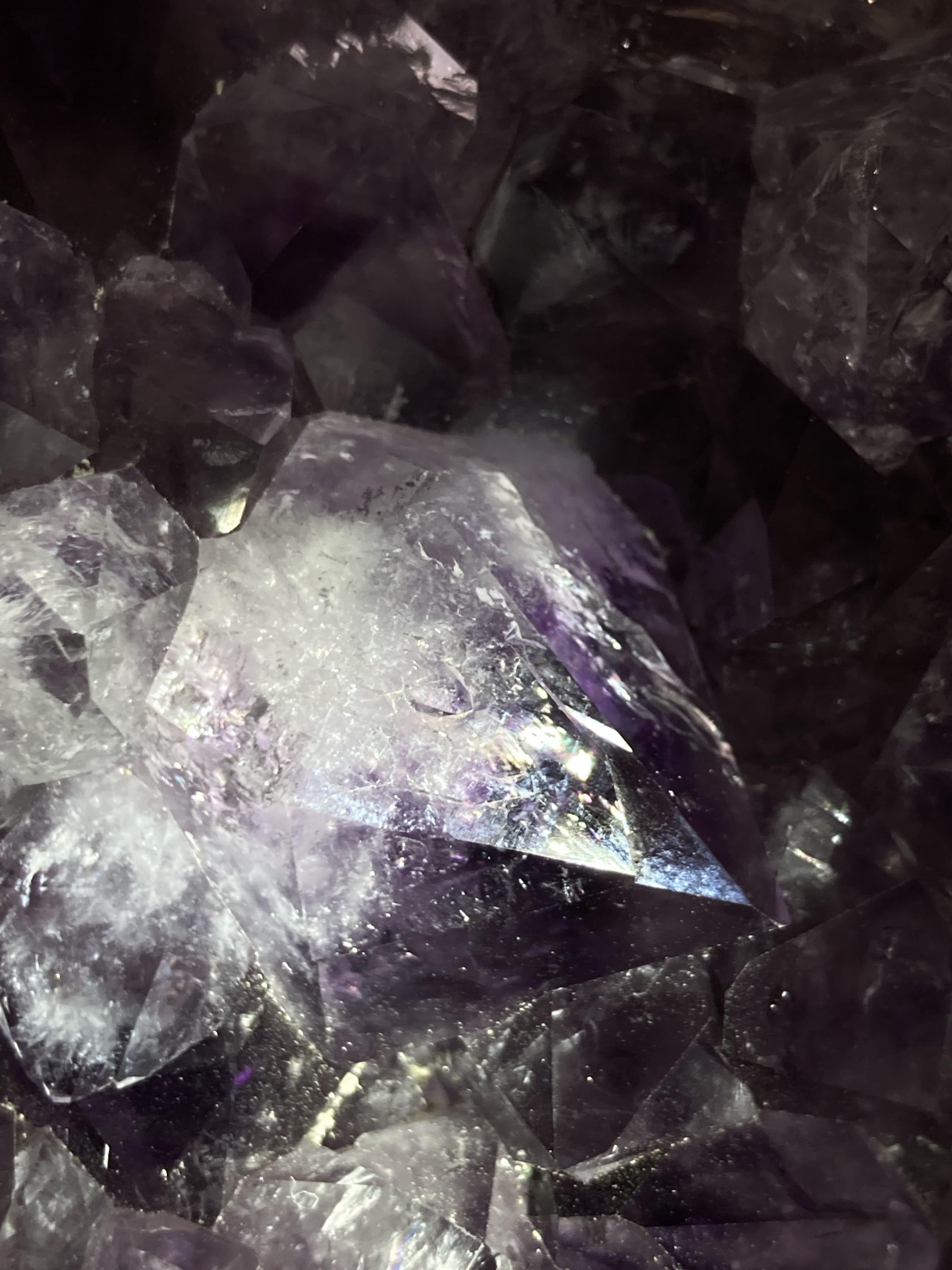 愛の守護石✨レインボー　ゲーサイト内包　アメジスト　クラスター