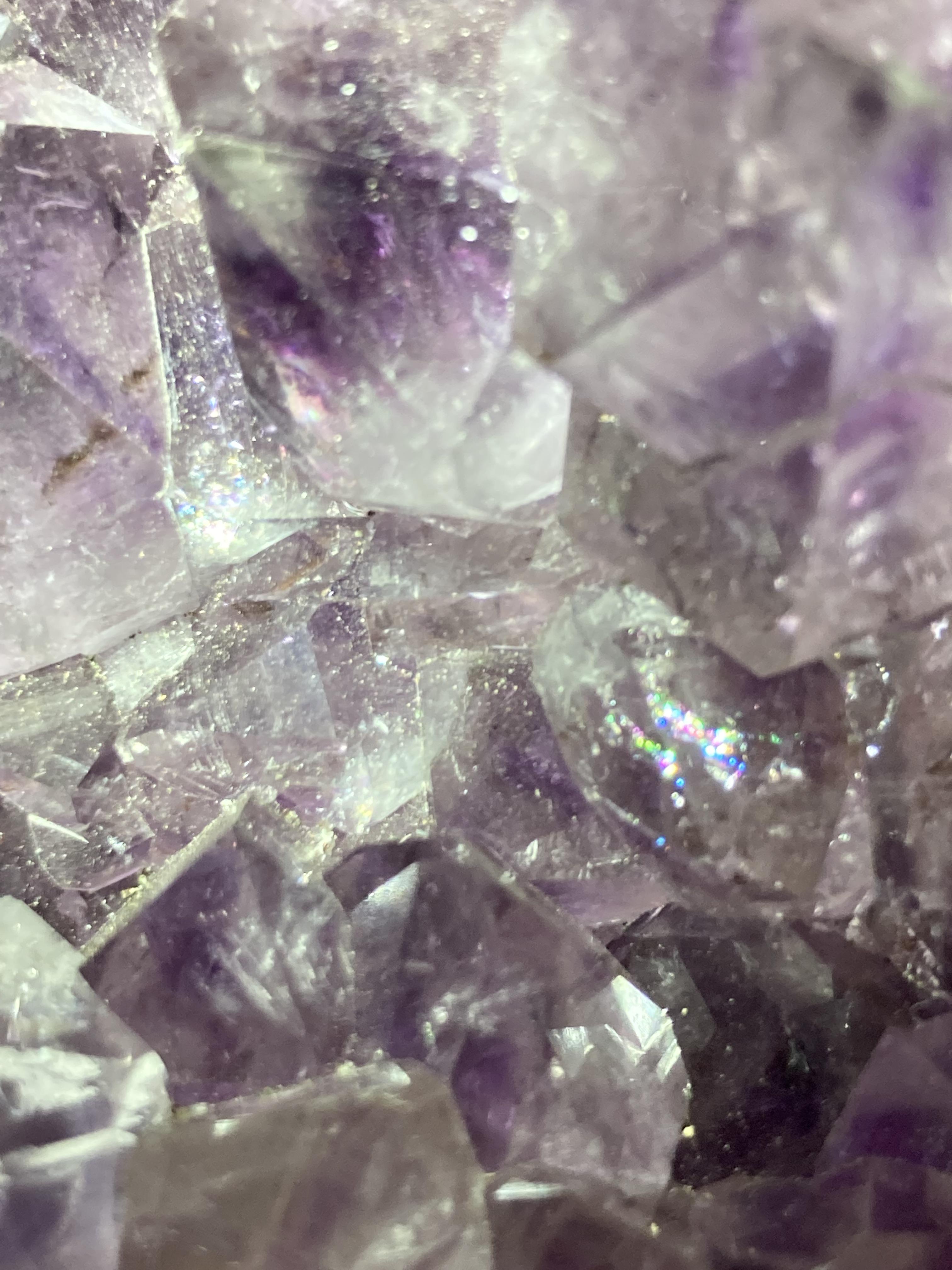 愛の守護石✨レインボー　ゲーサイト内包　アメジスト　クラスター