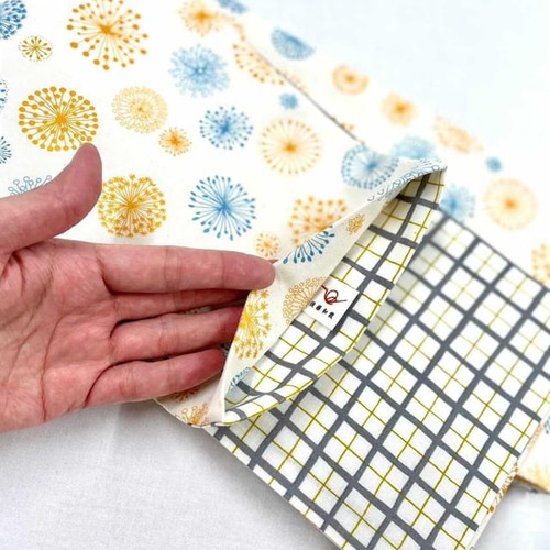 リバーシブル袋帯 美品正絹花織両面全通リバーシブル袋帯 帯209 ○高級