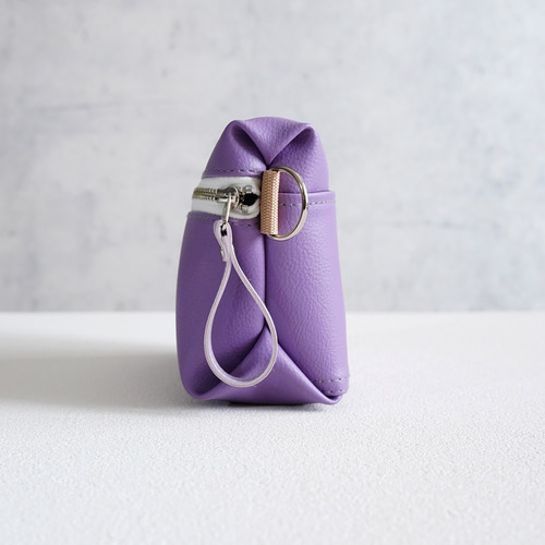 春色 ミニショルダーバッグ（ライラックパープル）撥水エコレザー 差し