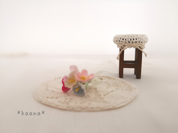 【受注製作】＊Wood Cheir (stool) and Bouquet Set＊ 3枚目の画像