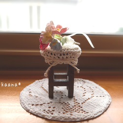 【受注製作】＊Wood Cheir (stool) and Bouquet Set＊ 6枚目の画像