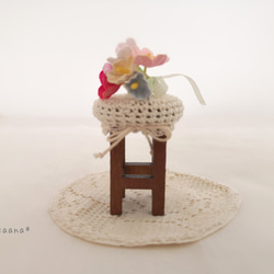 【受注製作】＊Wood Cheir (stool) and Bouquet Set＊ 2枚目の画像