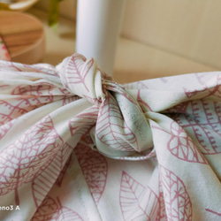 免費送貨斯堪的納維亞葉子和葉子略大的 Azuma 包 ~ 溫柔的觸感 ~ 午餐袋環保袋 第3張的照片