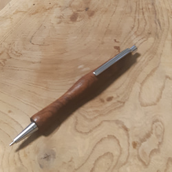 木軸ボールペン0.7㎜ホンジュラスマホガニー蜜蝋クリーム仕上げ