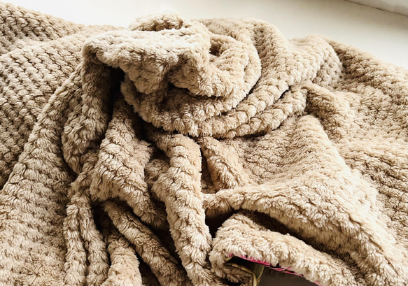 オトナのパッチワーク大判ブランケット　オールシーズン　いちご泥棒　アネモネ　ブラザーラビット　ウィリアムモリスデザイン 7枚目の画像