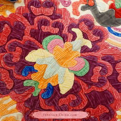 ミァオ族手作りのアンティーク刺繍付きマキシドレス マキシ丈ワンピース 上品でユニーク 一点物 デザイナーズドレス#106 7枚目の画像