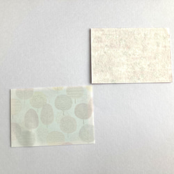 紙刺繍〜桜とミモザのカード〜① 4枚目の画像