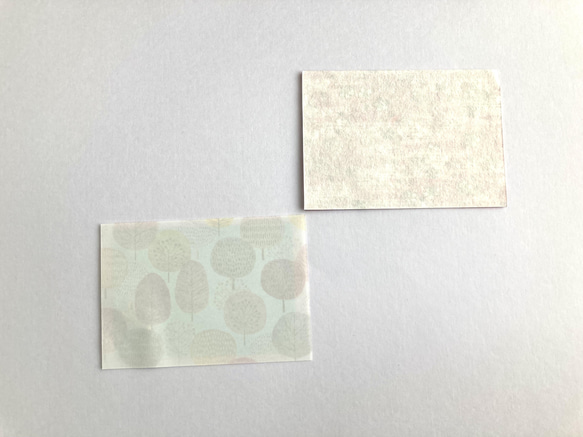 紙刺繍〜桜とミモザのカード〜① 4枚目の画像