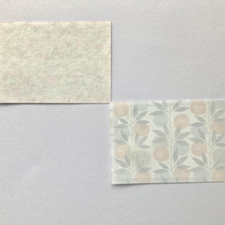 紙刺繍〜桜とミモザのカード〜③ 4枚目の画像