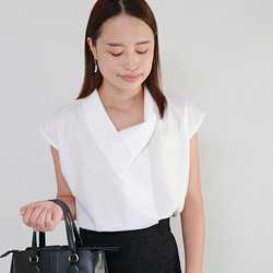 OZZ ONEST レース アシメ 編み上げ シフォン カットソー ブラウス OZZ ONEST レース アシメ 編み上げ シフォン カットソー